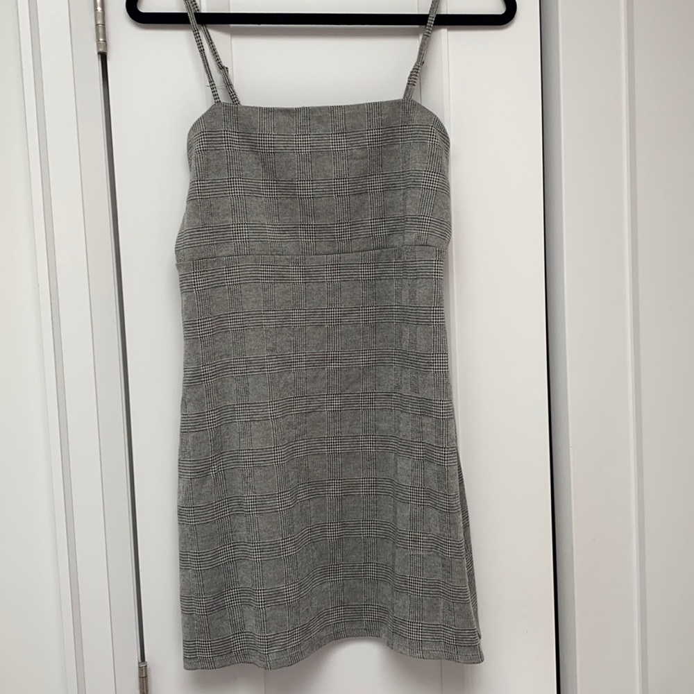 Glen plaid mini dress